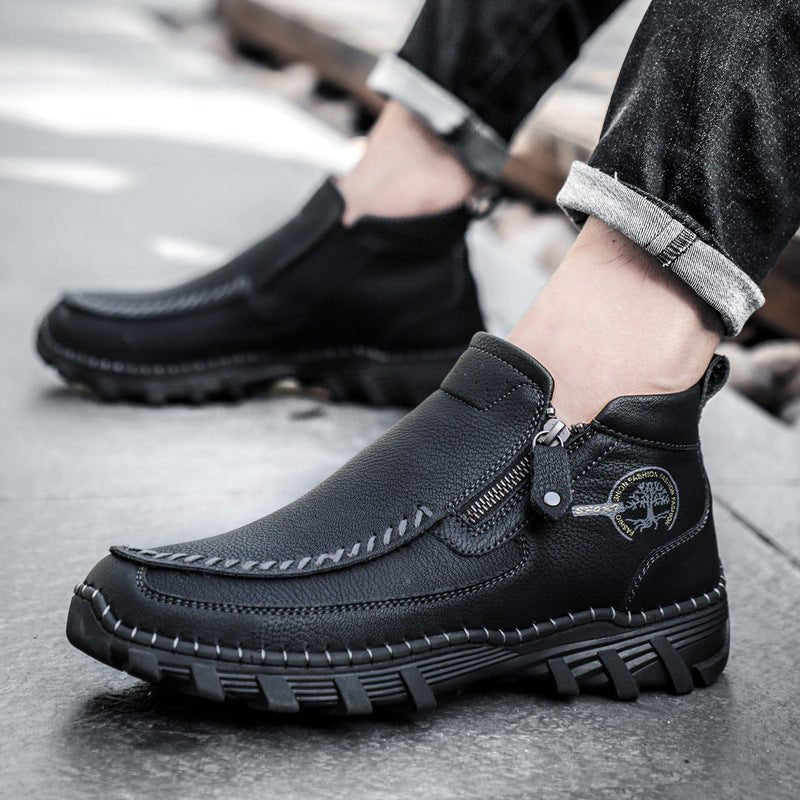 Bottes Dr Martens cousues main, doublure coton, décontractées - Automne hiver - IVOIRART.COM