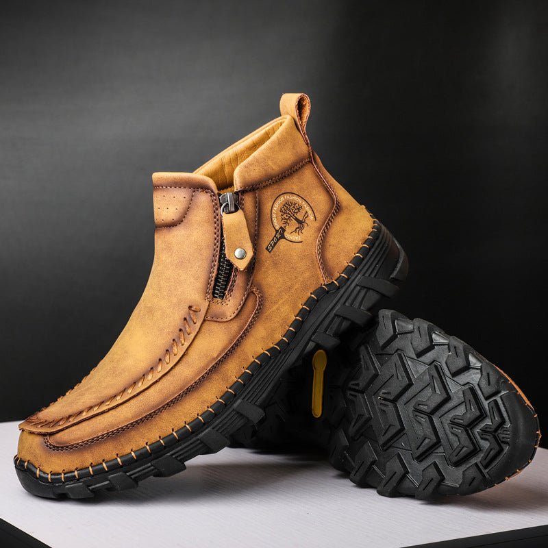 Bottes Dr Martens cousues main, doublure coton, décontractées - Automne hiver - IVOIRART.COM