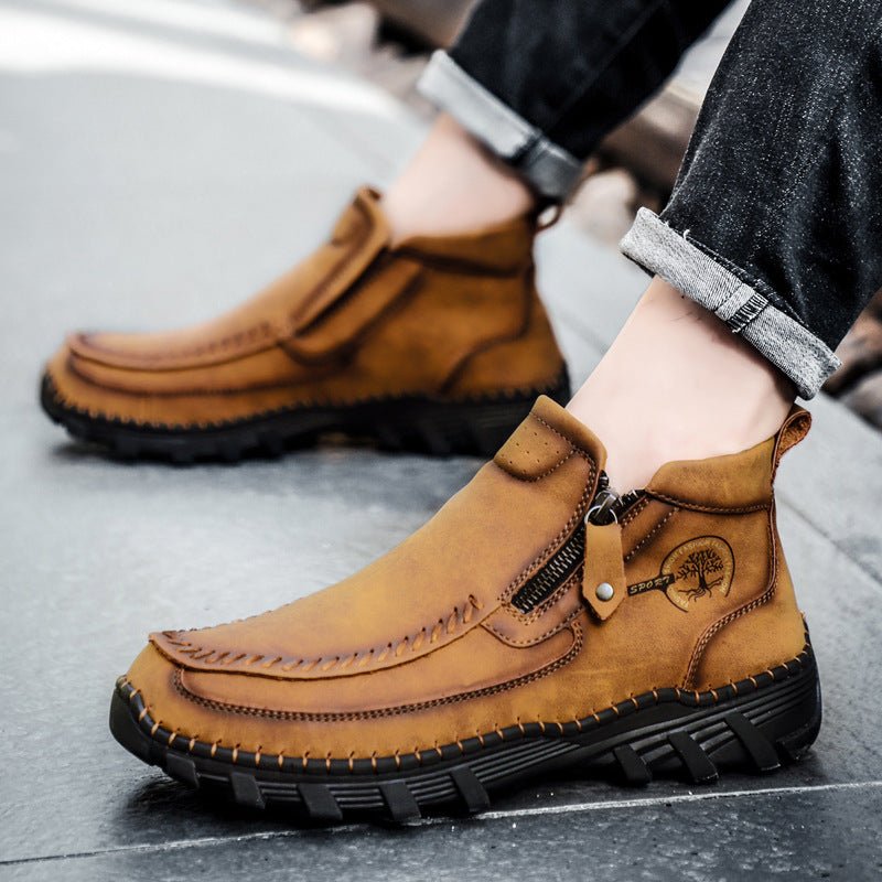 Bottes Dr Martens cousues main, doublure coton, décontractées - Automne hiver - IVOIRART.COM