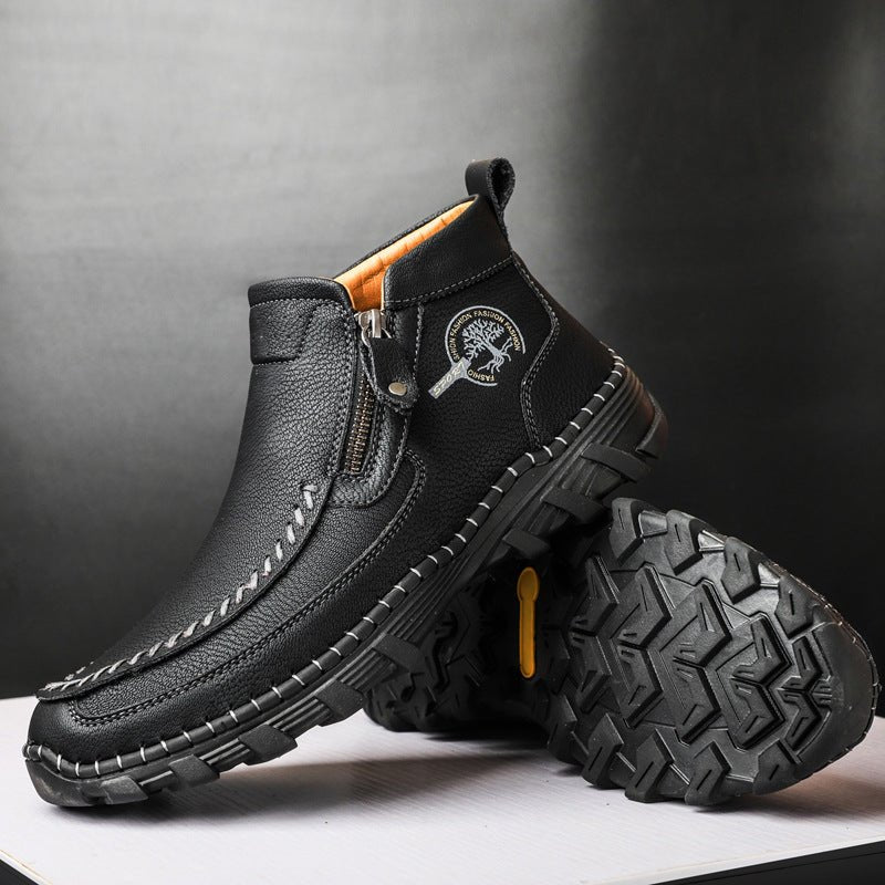 Bottes Dr Martens cousues main, doublure coton, décontractées - Automne hiver - IVOIRART.COM