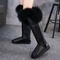 Bottes hautes en cuir jusqu'aux genoux pour femmes, élégantes et confortables - IVOIRART.COM