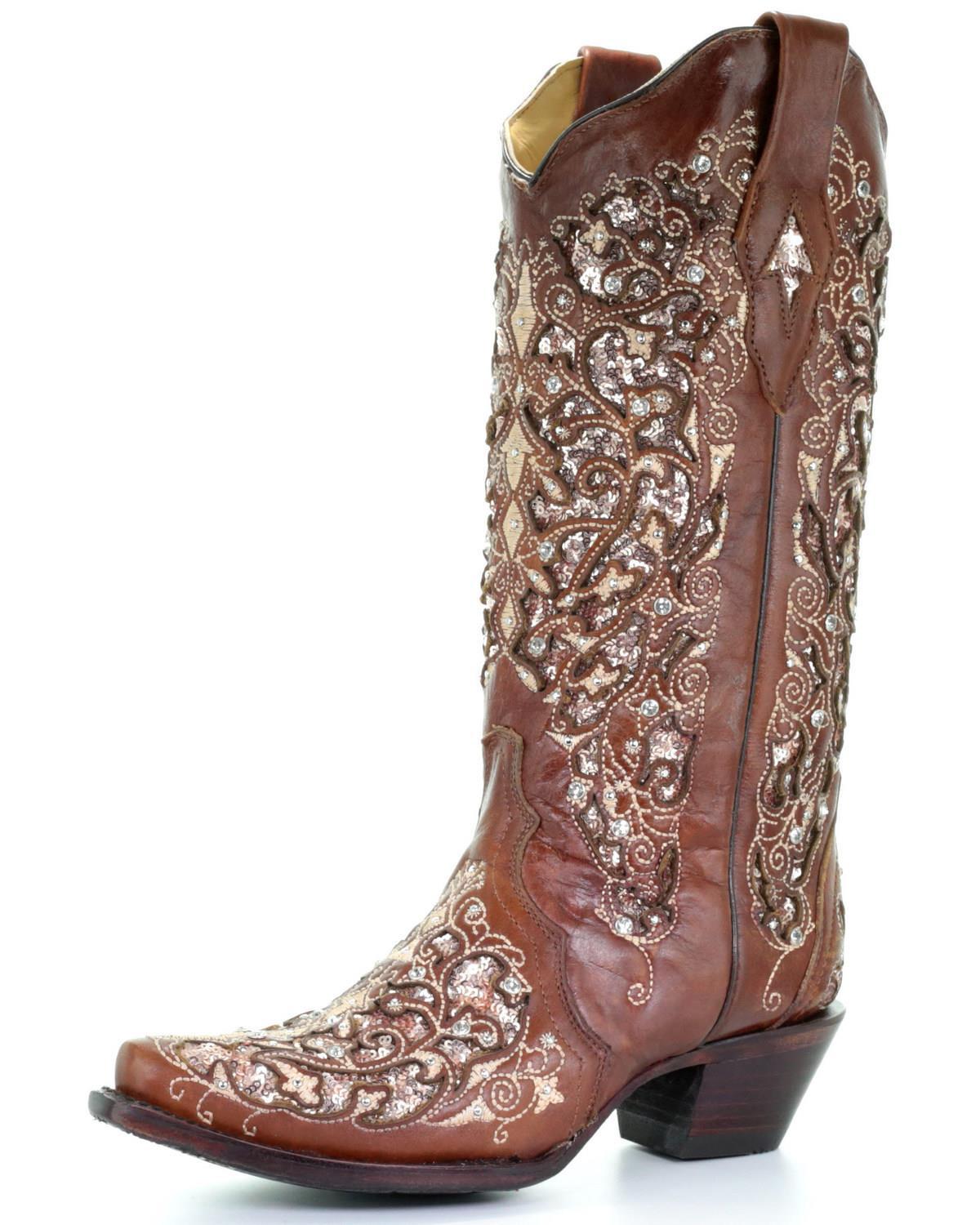 Bottes hautes ornées de strass pour femme à talon moyen – Élégance et confort - IVOIRART.COM