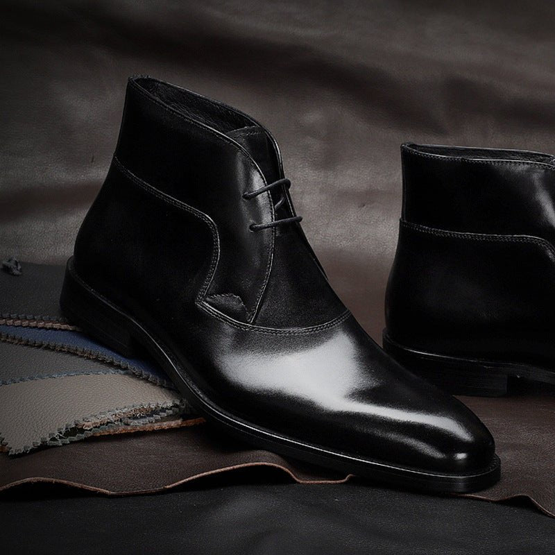 Bottes Martin Homme Cuir Véritable, Design Tendance et Confort Antidérapant mode - IVOIRART.COM