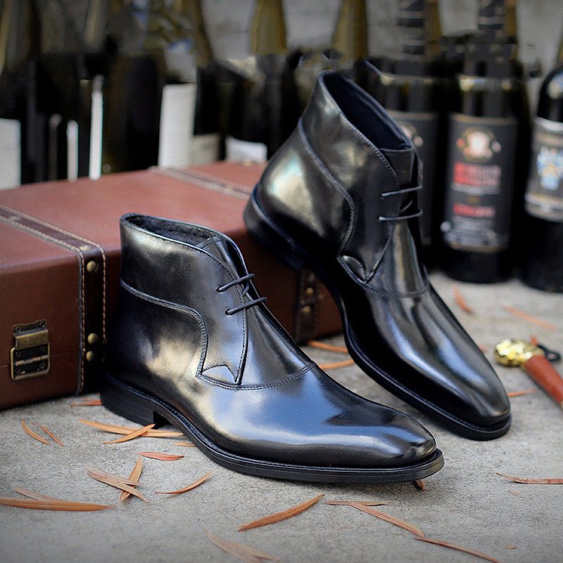 Bottes Martin Homme Cuir Véritable, Design Tendance et Confort Antidérapant mode - IVOIRART.COM