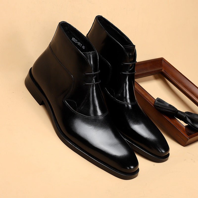 Bottes Martin Homme Cuir Véritable, Design Tendance et Confort Antidérapant mode - IVOIRART.COM