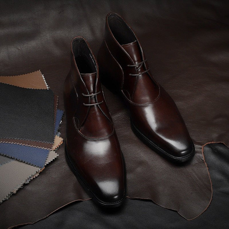 Bottes Martin Homme Cuir Véritable, Design Tendance et Confort Antidérapant mode - IVOIRART.COM