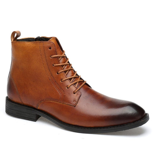 Bottes Martin homme hiver cuir pleine fleur business hautes fourrées 36-47 doublé - IVOIRART.COM