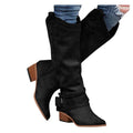 Bottes Martin pour femmes, bottes mi - hautes de style chevalier, élégance unique - IVOIRART.COM
