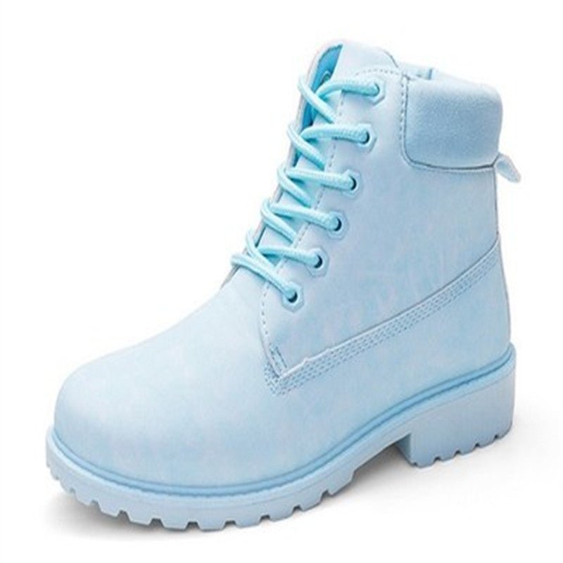 Bottes montantes homme style Dr Martens en PU mat, semelle caoutchouc résistante - IVOIRART.COM