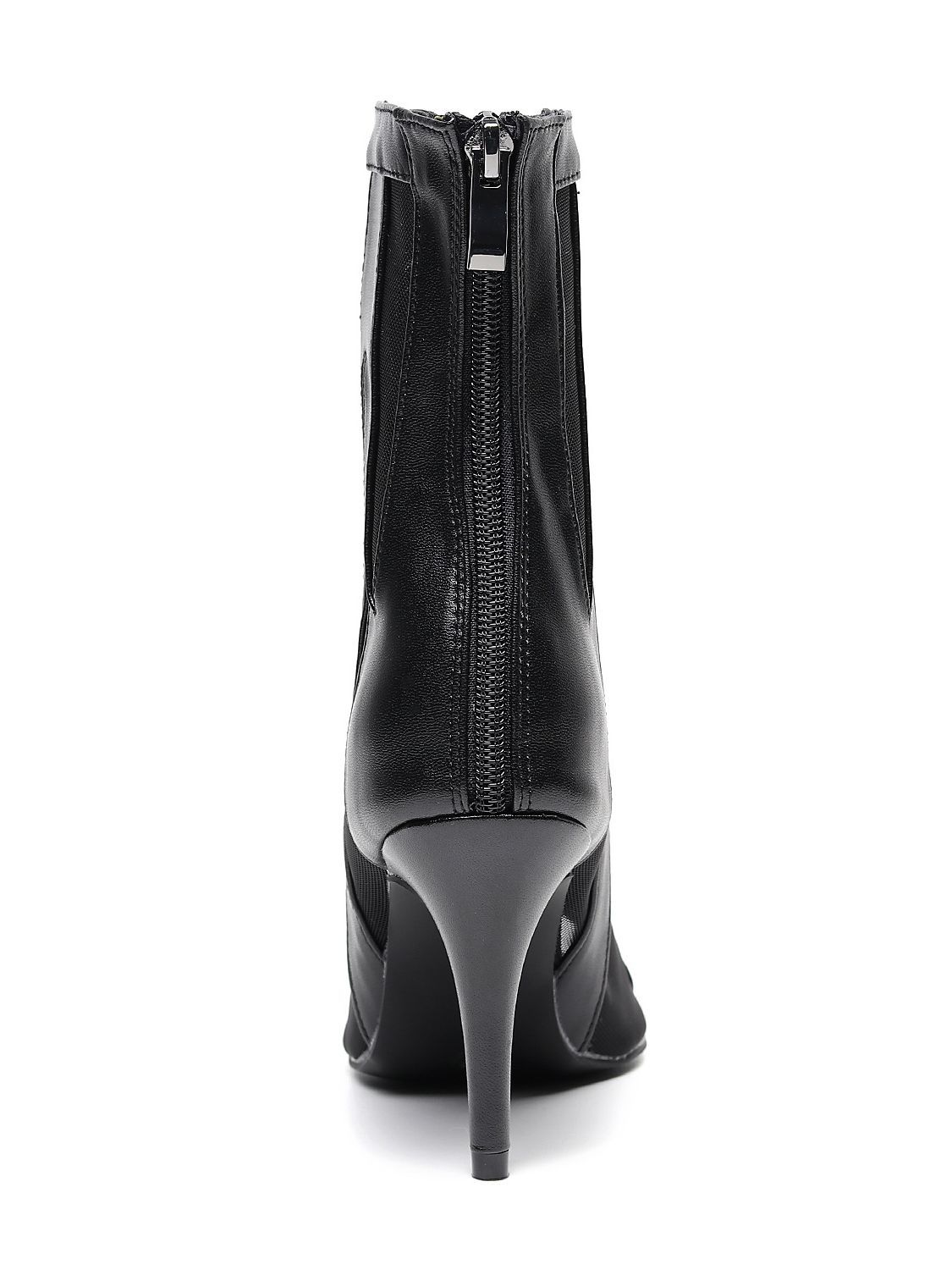 Bottes Noires à Talons Hauts pour Cheville, Chaussures de Danse Latine Élégantes - IVOIRART.COM