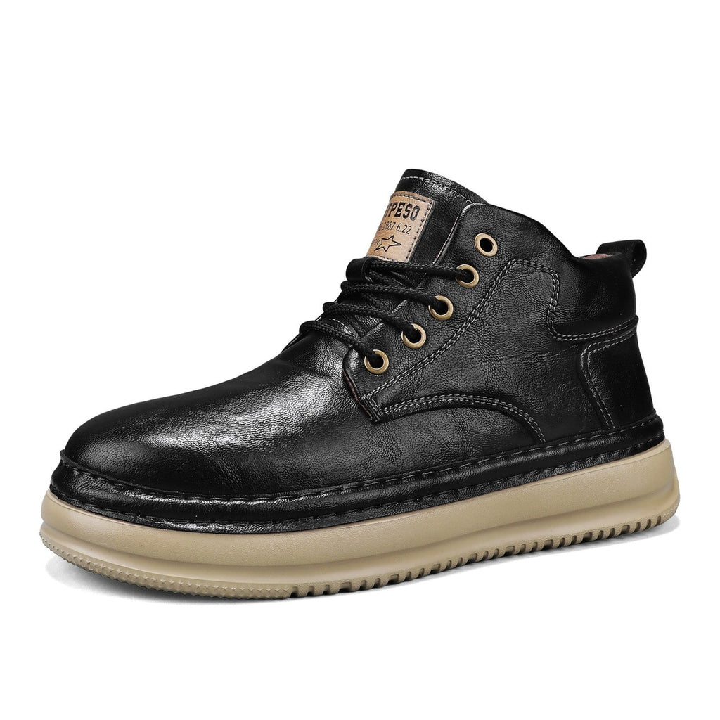 Bottes rétro mi-montantes pour hommes décontractés au style vintage unique - IVOIRART.COM