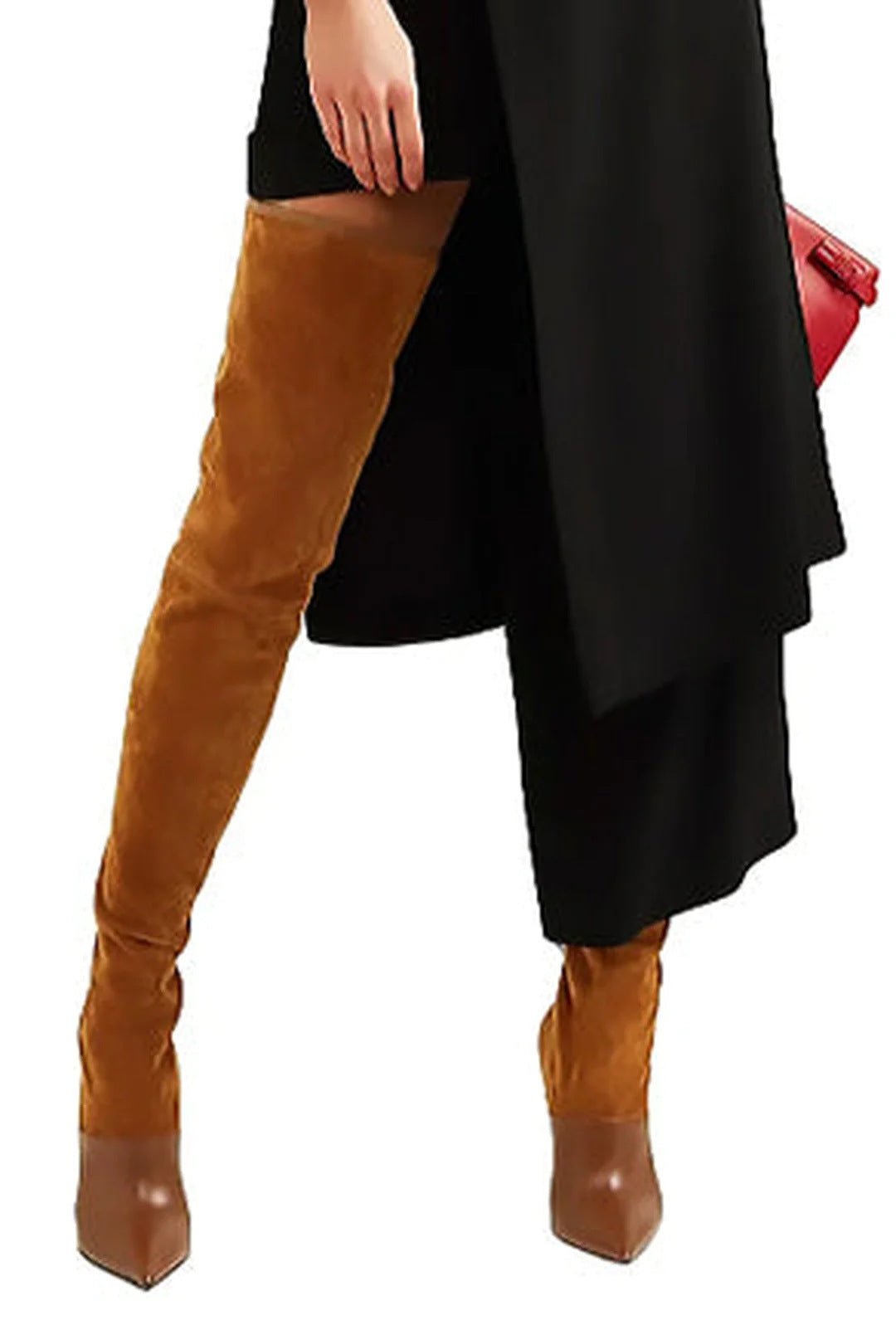 Bottes Sexy pour Femmes à Talons Hauts Élastiques au-dessus du Genou - IVOIRART.COM