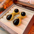Boucles d'oreilles clous rétro médiévales vintage pour femme — élégance luxueuse - IVOIRART.COM