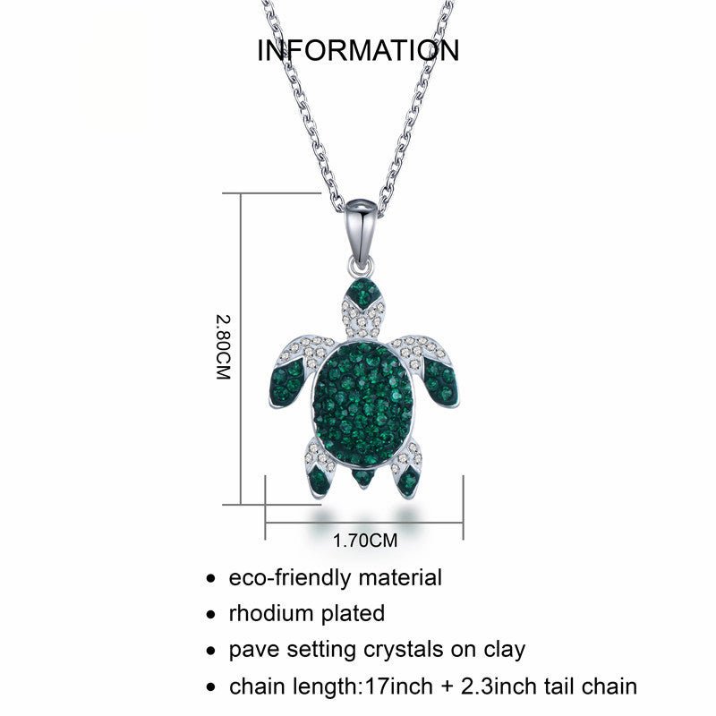 Boucles d’oreilles et collier tortue verte personnalisés en cuivre uniques - IVOIRART.COM