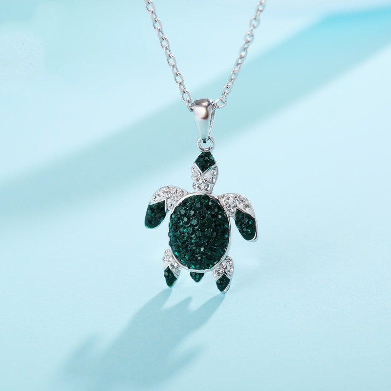 Boucles d’oreilles et collier tortue verte personnalisés en cuivre uniques - IVOIRART.COM