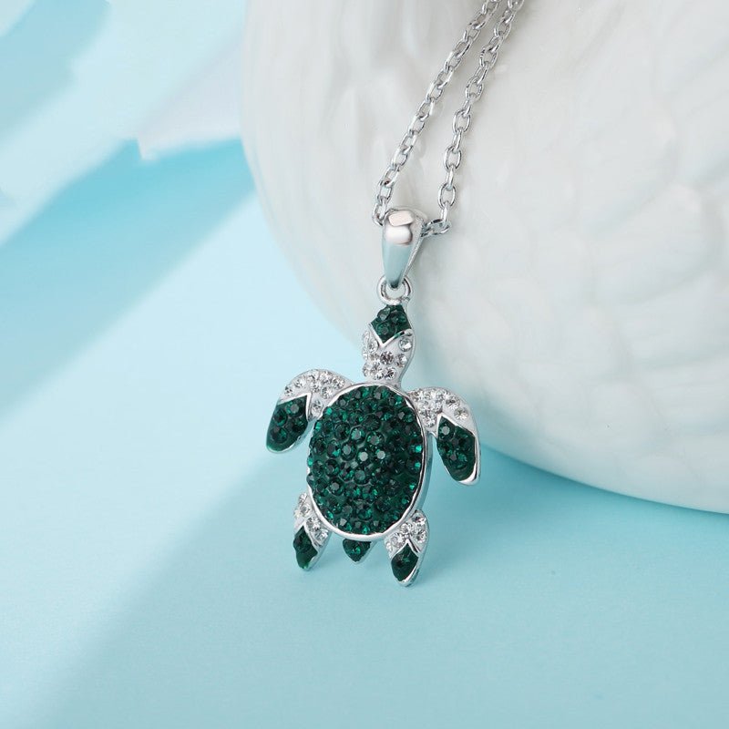 Boucles d’oreilles et collier tortue verte personnalisés en cuivre uniques - IVOIRART.COM