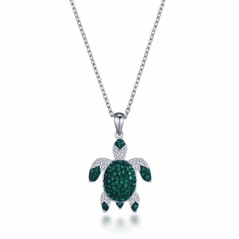 Boucles d’oreilles et collier tortue verte personnalisés en cuivre uniques - IVOIRART.COM