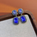 Boucles d'oreilles fleurs émaillées vintage — clous rétro luxe léger polyvalentes - IVOIRART.COM