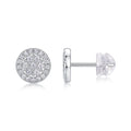 Boucles d'oreilles halo S925 argent Moissanite D-VVS1 plaqué platine 1.4g boîtes - IVOIRART.COM