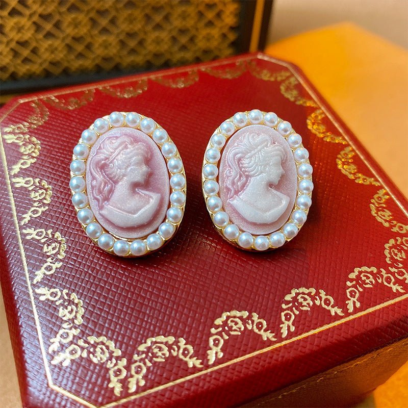 Boucles d'oreilles médiévales vintage élégantes pour femmes, clous rétro premium - IVOIRART.COM