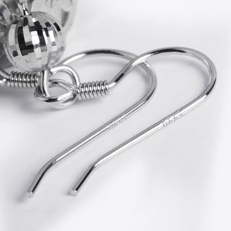 Boucles d'oreilles pendantes en argent pur 999, Bijoux minimalistes audacieux et stylés 2026 - IVOIRART.COM