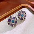 Boucles d'oreilles rétro médiévales pour femme - Clous vintage élégants et luxe. - IVOIRART.COM