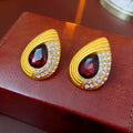 Boucles d'oreilles rétro vintage pour femmes — clous médiévaux élégants premium! - IVOIRART.COM