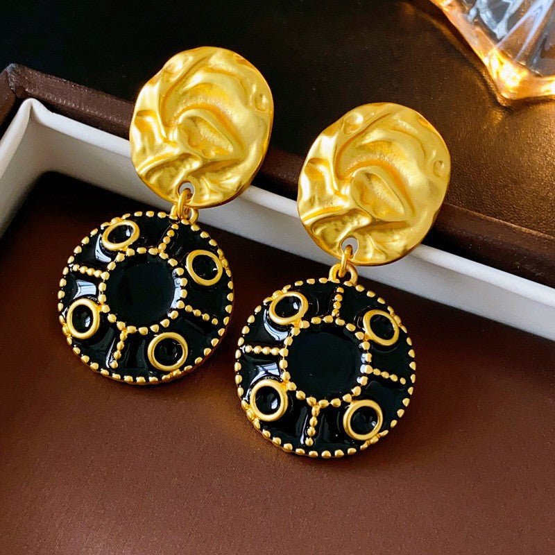 Boucles d'oreilles vintage fleur géométrique argentées — luxe rétro pour elle!!! - IVOIRART.COM