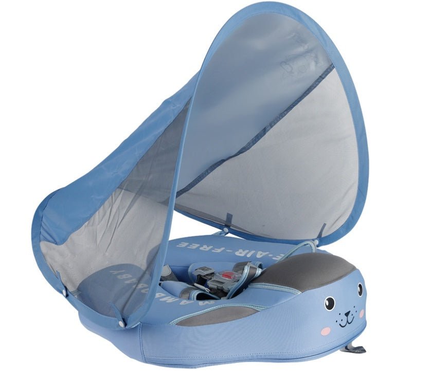 Bouée gonflable pour enfants, anneau allongé antiretournement, sécurité aquatique - IVOIRART.COM