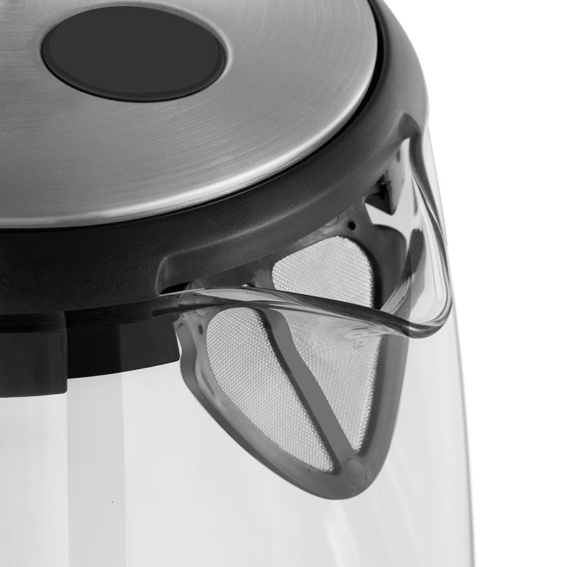 Bouilloire électrique en verre compacte pour bureau et maison, capacité 1,7 L, 1800 W - IVOIRART.COM