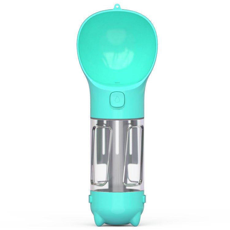 Bouteille d'eau portable 3 en 1 pour chien avec gamelle, sac à déchets et rangement - IVOIRART.COM