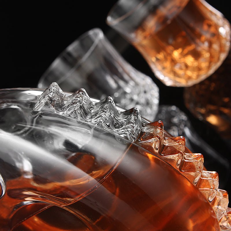 Bouteille vide de vin Louis XIII en verre transparent pour dégustation d’exception - IVOIRART.COM