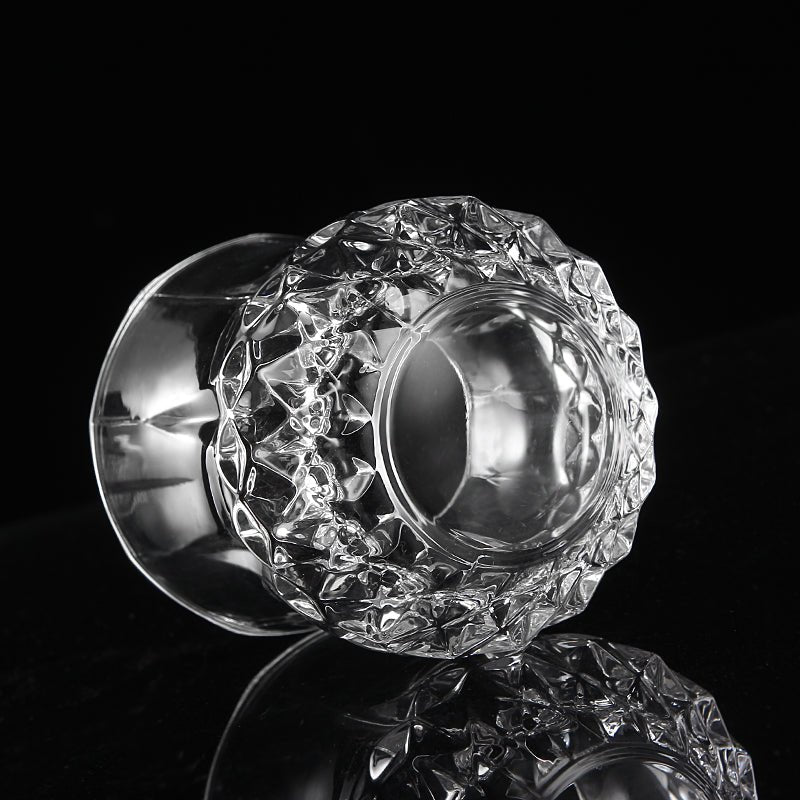 Bouteille vide de vin Louis XIII en verre transparent pour dégustation d’exception - IVOIRART.COM