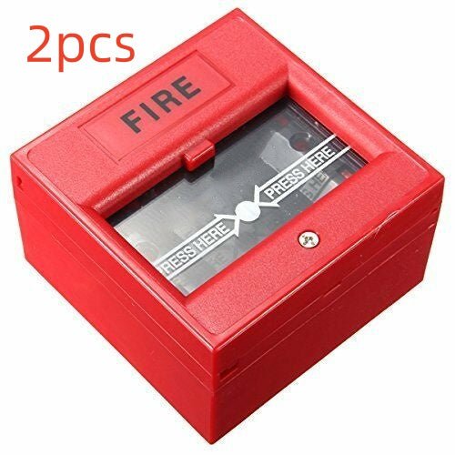 Bouton de Sécurité Filaire avec Bris de Verre pour Alarme Incendie d'Urgence - IVOIRART.COM
