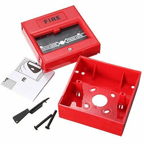 Bouton de Sécurité Filaire avec Bris de Verre pour Alarme Incendie d'Urgence - IVOIRART.COM