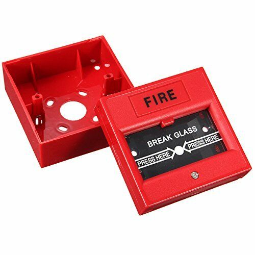 Bouton de Sécurité Filaire avec Bris de Verre pour Alarme Incendie d'Urgence - IVOIRART.COM