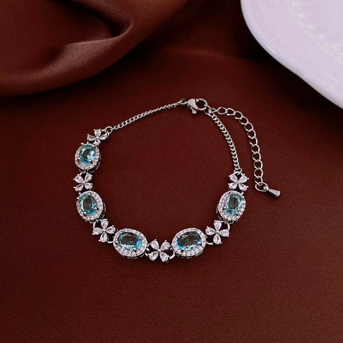 Bracelet coeur en zircone style Western, manchette premium chic et tendance mode! - IVOIRART.COM