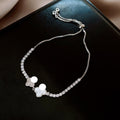 Bracelet coeur en zircone style Western, manchette premium chic et tendance mode! - IVOIRART.COM