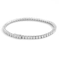 Bracelet de Luxe Simple en Argent avec Moissanite Intégrale Cristalline - IVOIRART.COM