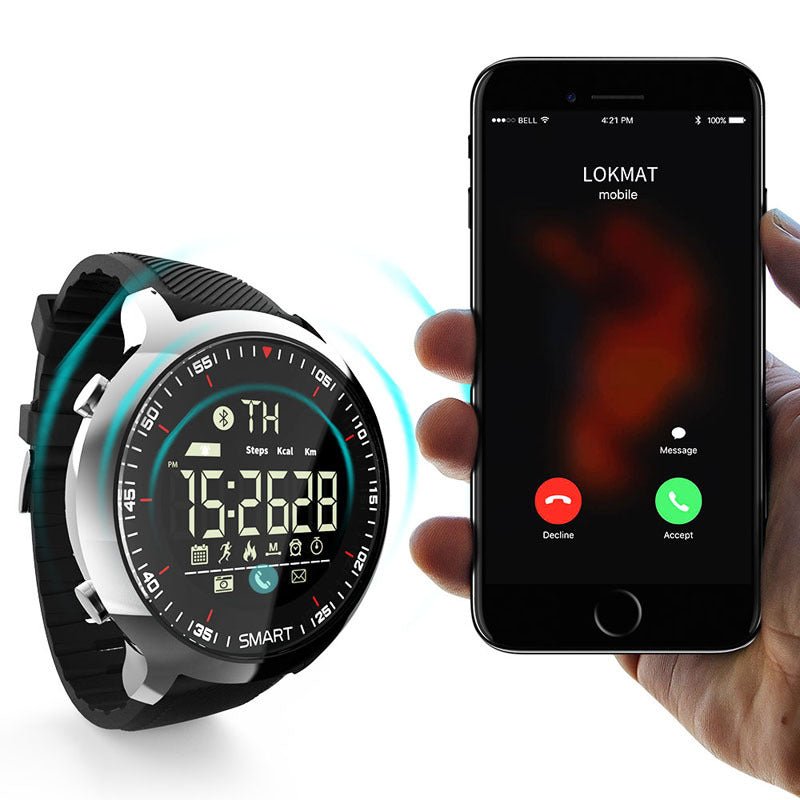 Bracelet de montre intelligente MK18, design moderne en TPU et verre résistant - IVOIRART.COM
