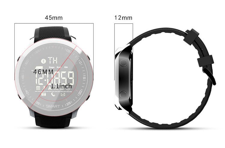 Bracelet de montre intelligente MK18, design moderne en TPU et verre résistant - IVOIRART.COM