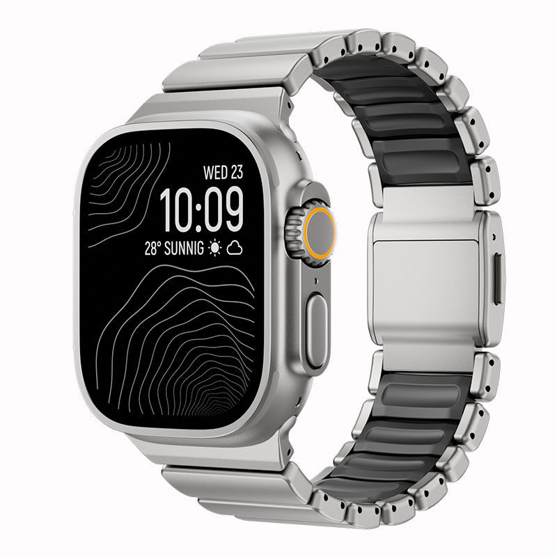 Bracelet de Montre Ultra3 en Titane avec Fermoir Magnétique Norman - IVOIRART.COM