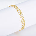 Bracelet en Argent Sterling S925 Maille Ajourée Légère 8mm Ajustable 18,5cm 3 Couleurs Coffret Cadeau - IVOIRART.COM