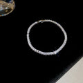Bracelet en plaqué or 18k géométrique avec zircon, rond carré fleur élégant luxe - IVOIRART.COM