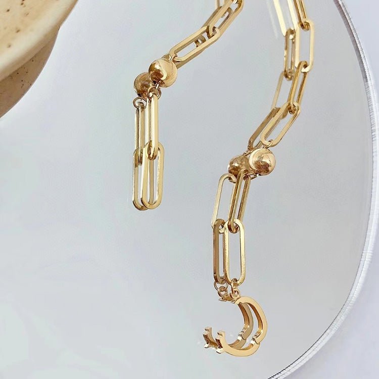 Bracelet épais fait main Œil-de-chat en or 18K — design carré 5mm, longueur 18cm - IVOIRART.COM