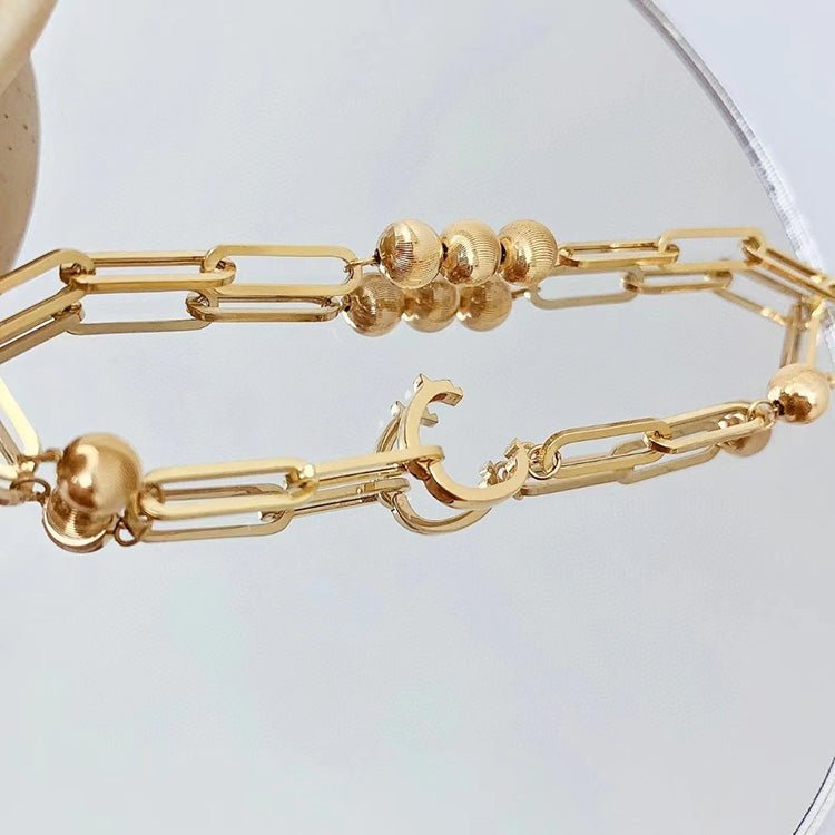 Bracelet épais fait main Œil-de-chat en or 18K — design carré 5mm, longueur 18cm - IVOIRART.COM