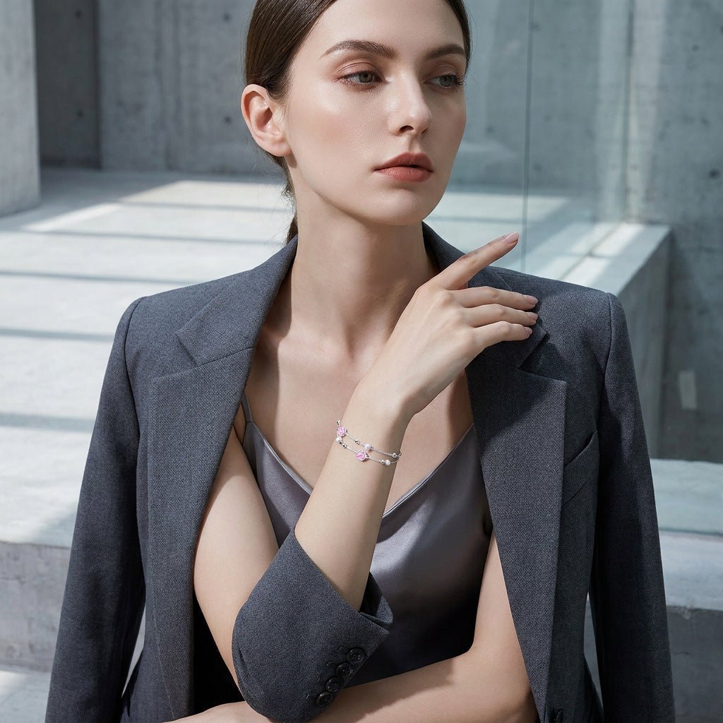 Bracelet griffe de chat en argent sterling S925 pour femmes — élégant et solide - IVOIRART.COM