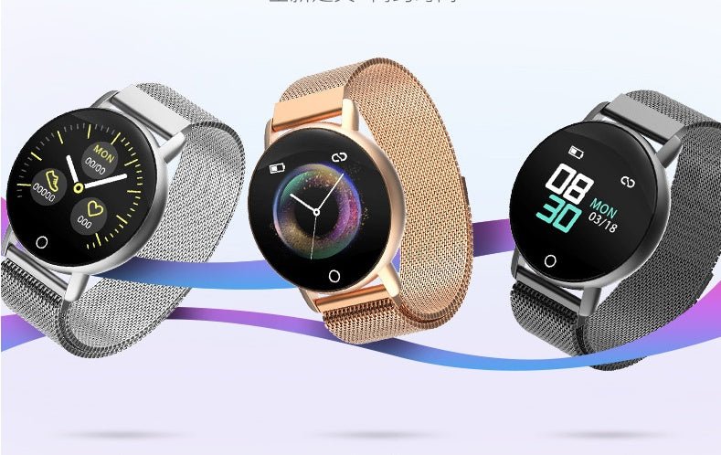 Bracelet intelligent en silicone avec écran 1,3 pouces et surveillance cardiaque - IVOIRART.COM