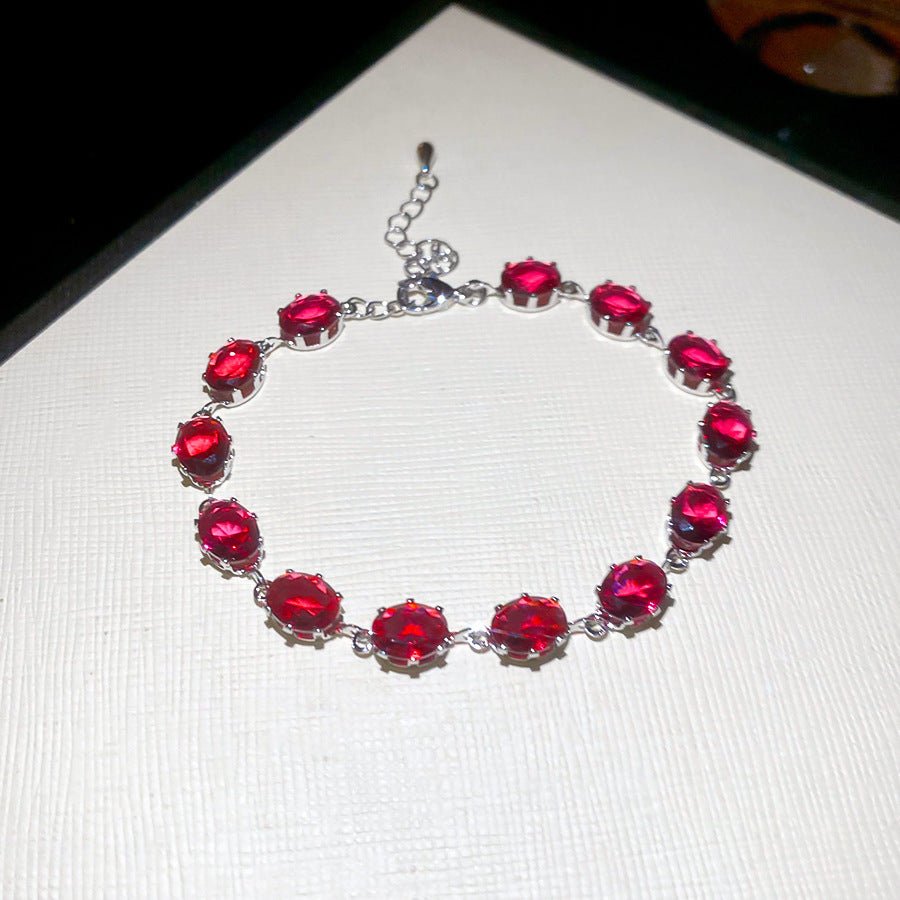 Bracelet jonc coréen en zircone diamantée délicat et chic pour poignet polyvalent - IVOIRART.COM