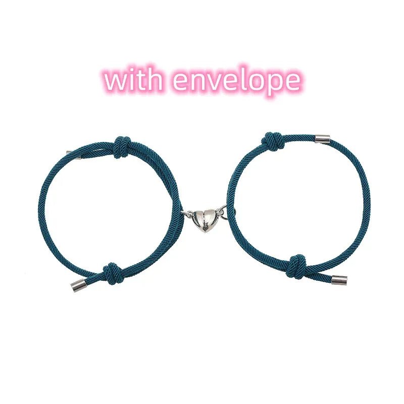 Bracelet Magnétique Simple en Nylon pour Couple – Ajustable 14 - 26 cm, Plusieurs Couleurs Amour - IVOIRART.COM